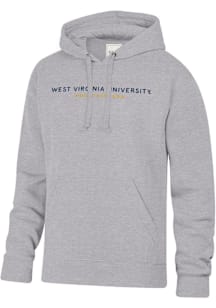Gear for Sports West Virginia Mountaineers Mens Grey Lines Big Cotton Long Sleeve Hoodie