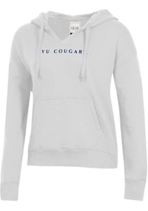 Gear for Sports BYU Cougars Womens White Big Cotton Hooded Sweatshirt
