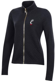 Womens Cincinnati Bearcats Black Gear for Sports Relaxed Quilted Long Sleeve Full Zip Jacket