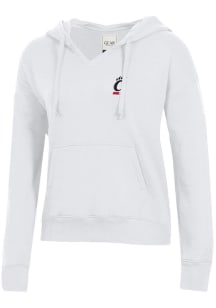 Womens Cincinnati Bearcats White Gear for Sports Big Cotton Hooded Sweatshirt