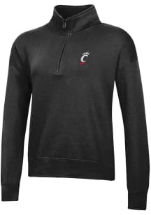 Womens Cincinnati Bearcats Black Gear for Sports Big Cotton Qtr Zip
