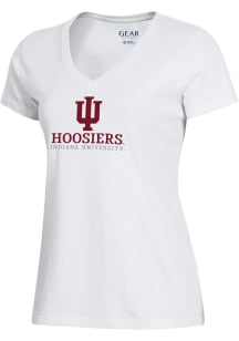 Indiana Hoosiers White Gear for Sports Mia Short Sleeve T-Shirt