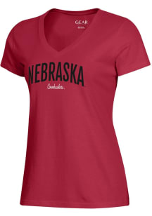 Nebraska Cornhuskers Red Gear for Sports Mia Short Sleeve T-Shirt