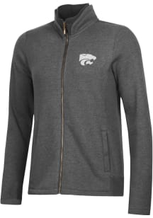 Womens K-State Wildcats Grey Gear for Sports Relaxed Luxe Long Sleeve Full Zip Jacket