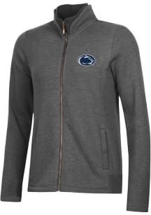 Womens Penn State Nittany Lions Grey Gear for Sports Relaxed Luxe Long Sleeve Full Zip Jacket