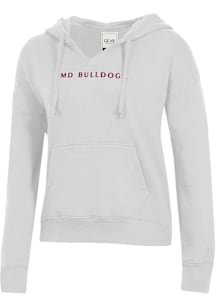 Gear for Sports UMD Bulldogs Womens White Big Cotton Hooded Sweatshirt