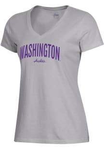 Washington Huskies Grey Gear for Sports Mia Short Sleeve T-Shirt