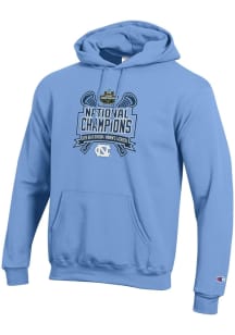 Champion North Carolina Tar Heels Mens Light Blue 2025 Womens Lacrosse National Champions Powerble..