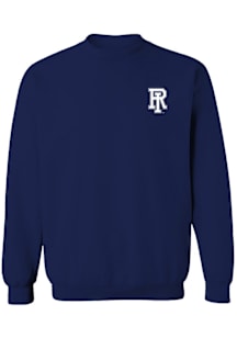 Vive La Fete Rhode Island Rams Womens Navy Blue Impressions Crew Sweatshirt