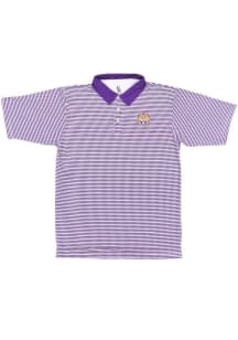 LSU Tigers Mens Purple Vault Mascot Short Sleeve Polo