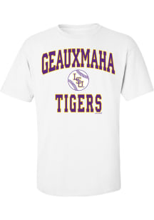 LSU Tigers White Geauxmaha Tigers Short Sleeve T Shirt