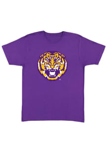 LSU Tigers Purple Vault Logo Short Sleeve T Shirt