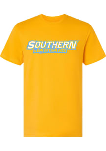 Southern University Jaguars Gold Flat Name Soft Short Sleeve Fashion T Shirt