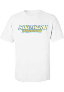 Southern University Jaguars White Flat Name Short Sleeve T Shirt