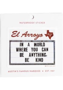 Austin Be Kind Stickers - White