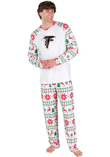 Concepts Sport Atlanta Falcons Mens White Holiday Tidings Sleep Pants