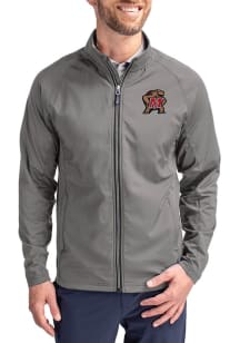 Mens Maryland Terrapins Graphite Cutter and Buck Adapt Eco Medium Weight Jacket