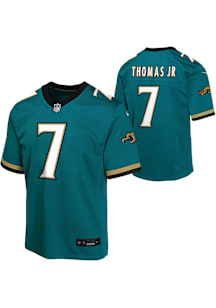 Brian Thomas Jr. Jacksonville Jaguars Youth Teal Nike Color Rush Football Jersey