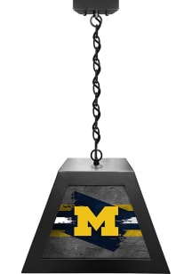 Black Michigan Wolverines Pendant Billiard Lamp