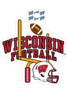 Wisconsin Badgers Correlate Football Stickers - Red