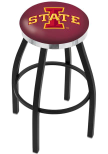 Iowa State Cyclones Chrome Seat Pub Stool - Black