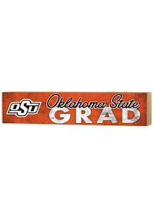 KH Sports Fan Oklahoma State Cowboys Grad graduation graphic Sign - Orange
