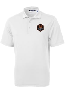 Cutter and Buck Houston Dynamo White Virtue Eco Pique Big and Tall Polo