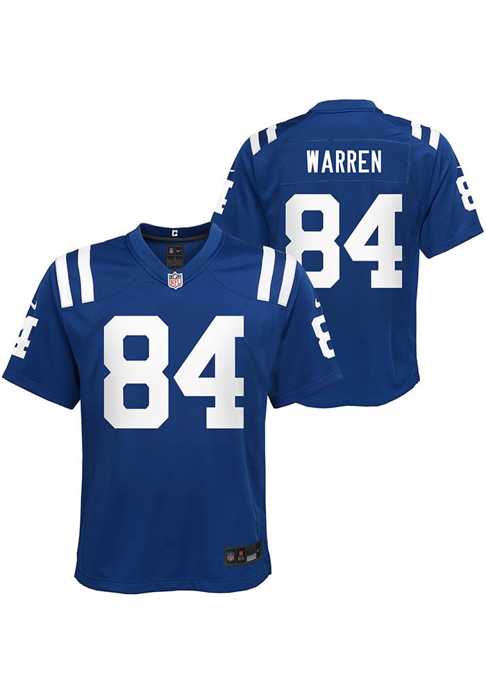 Indianapolis Colts Tyler Warren Youth Game ROYAL Nike Football