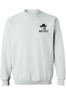 Vive La Fete New Mexico State Aggies Womens White Impressions Crew Sweatshirt
