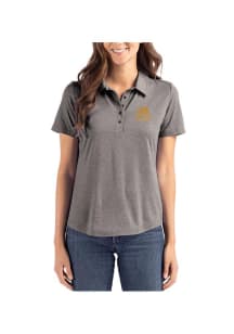 Womens Drexel Dragons Graphite Cutter and Buck Academic Coastline Eco Short Sleeve Polo Shirt