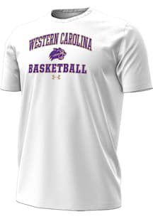 Under Armour Western Carolina White Basketball Performance Short Sleeve T Shirt