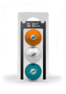 Miami Dolphins 3 Pack Golf Balls