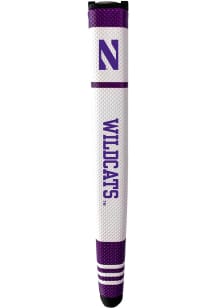 White Northwestern Wildcats Grip Stripe Putter Cover