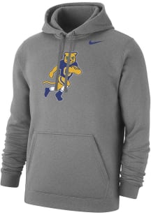 Mens Pitt Panthers Grey Nike Football Roc Club Fleece Hooded Sweatshirt