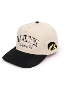 Iowa Hawkeyes Ivory 2T Ponyback Womens Adjustable Hat