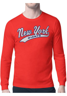 Starter New York Giants Red Tailsweep Long Sleeve T Shirt