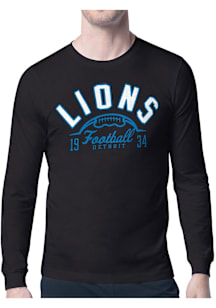 Starter Detroit Lions Black Half Ball Long Sleeve T Shirt