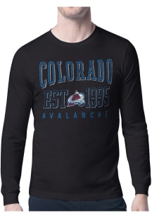 Starter Colorado Avalanche Black Retro Long Sleeve T Shirt