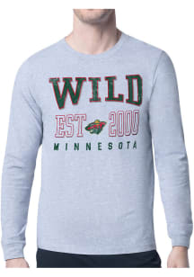 Starter Minnesota Wild Grey Retro Long Sleeve T Shirt