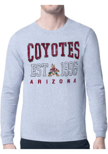 Starter Arizona Coyotes Grey Retro Long Sleeve T Shirt