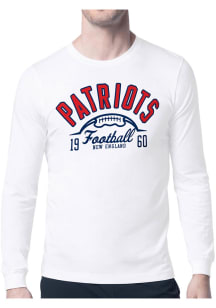 Starter New England Patriots White Half Ball Long Sleeve T Shirt