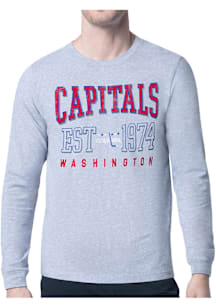 Starter Washington Capitals Grey Retro Long Sleeve T Shirt