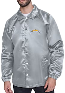 Starter Los Angeles Chargers Mens Grey Shield Medium Weight Jacket