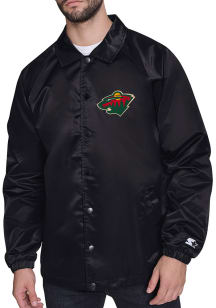 Starter Minnesota Wild Mens Black Shield Medium Weight Jacket