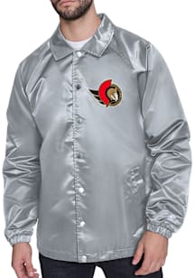 Starter Ottawa Senators Mens Grey Shield Medium Weight Jacket