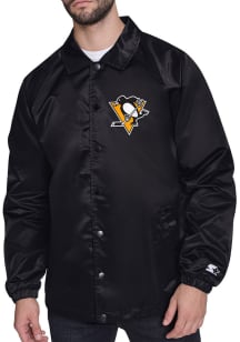 Starter Pittsburgh Penguins Mens Black Shield Medium Weight Jacket