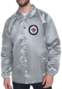 Starter Winnipeg Jets Mens Grey Shield Medium Weight Jacket