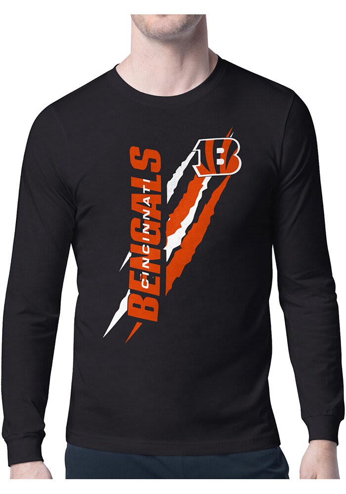 Cincinnati Bengals Color Scratch Long Sleeve T Shirt