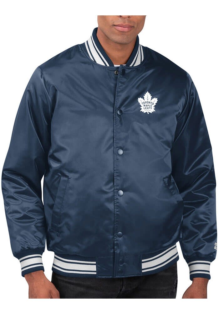 Starter Toronto Maple Leafs Mens NAVY Stacked Logo Medium Weight
