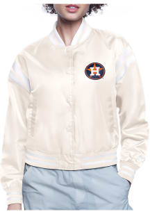 Starter Houston Astros Womens White Circe Logo Medium Weight Jacket